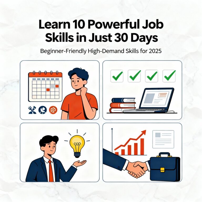 10 Job Skills You Can Learn in 30 Days (Beginner-Friendly Guide)
