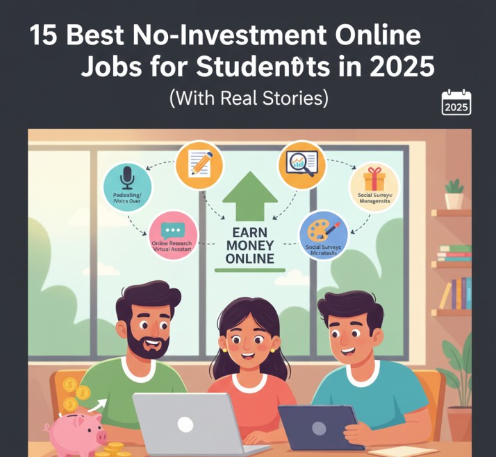 15 Best No-Investment Online Jobs for Students in 2025 (With Real Stories)