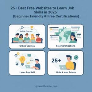 25+ Best Free Websites to Learn Job Skills in 2025 (Beginner Friendly & Free Certifications)