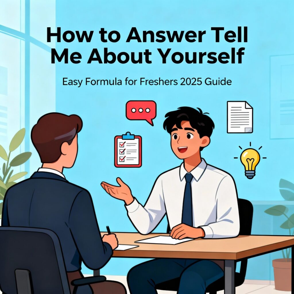 How to Answer “Tell Me About Yourself” – Easy Formula for Freshers (2025 Guide)