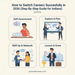 How to Switch Careers Successfully in 2026 (Step-By-Step Guide for Indians)