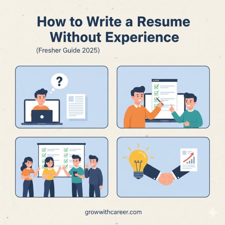 How to Write a Resume Without Experience (Fresher Guide 2025) – Step-by-Step + Examples