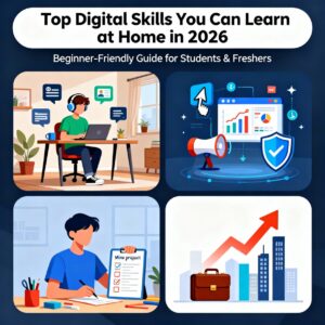Top Digital Skills You Can Learn at Home in 2026 (Beginner-Friendly Guide for Students & Freshers)