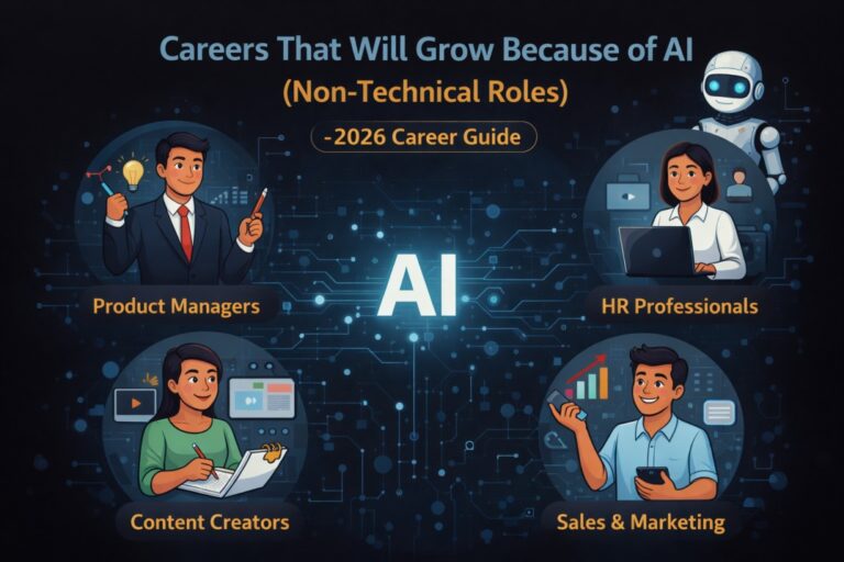 Careers That Will Grow Because of AI (Non-Technical Roles) – 2026 Career Guide