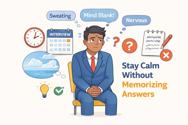 Interview Nervousness How to Stay Calm Without Memorizing Answers (2026 Indian Guide)
