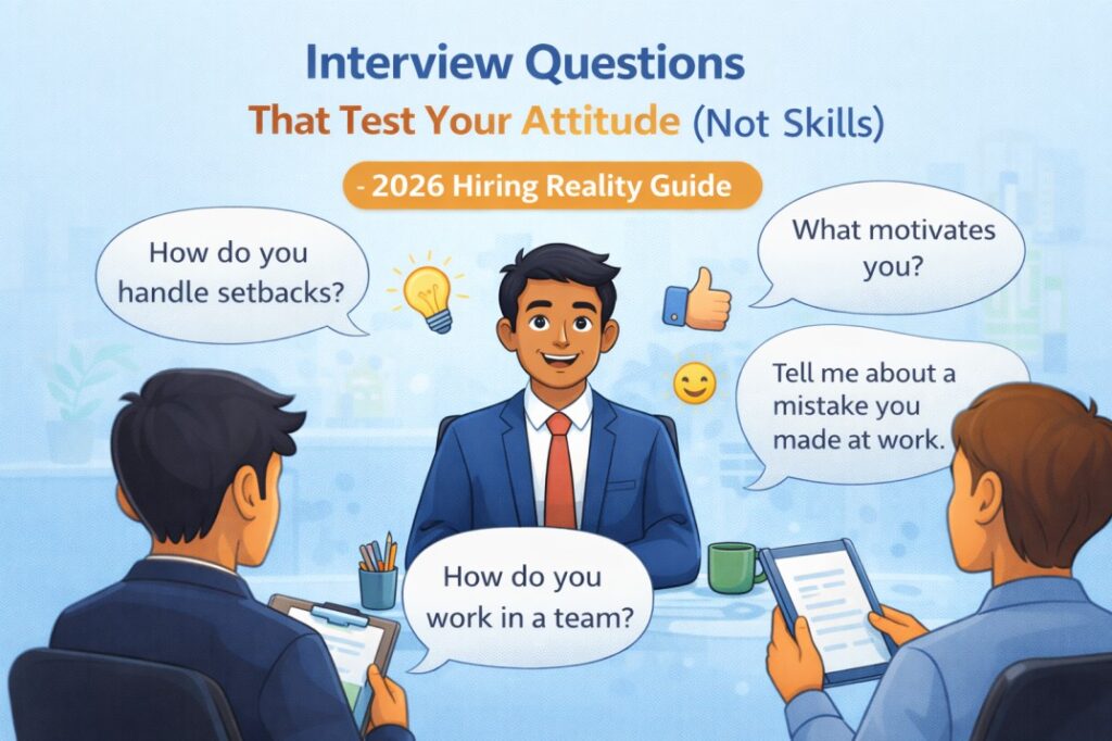 Interview Questions That Test Your Attitude (Not Skills) – 2026 Hiring Reality Guide
