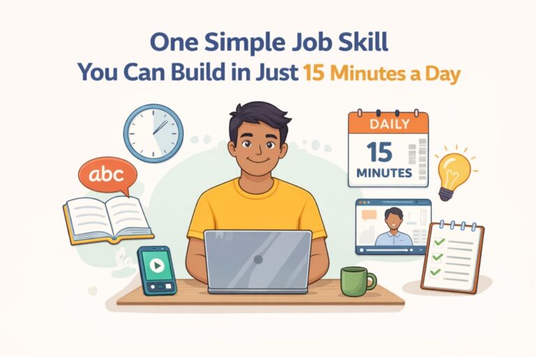 One Simple Job Skill You Can Build in Just 15 Minutes a Day (2026 Guide for Indians)