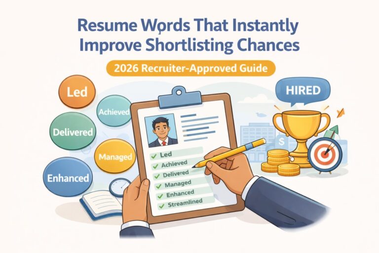 Resume Words That Instantly Improve Shortlisting Chances (2026 Recruiter-Approved Guide)