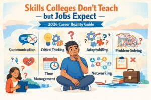 Skills Colleges Don’t Teach but Jobs Expect (2026 Career Reality Guide)